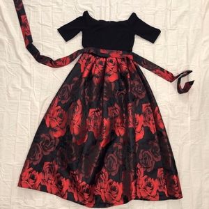 Jessica Howard Off the Shoulder Gown